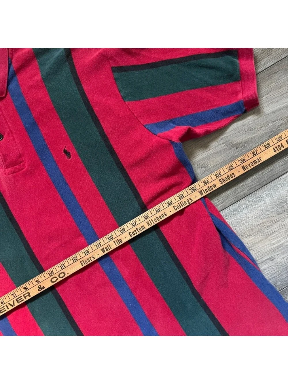 Vintage Polo Ralph Lauren Men's XL Polo Striped Short Sleeve Shirt Color Block